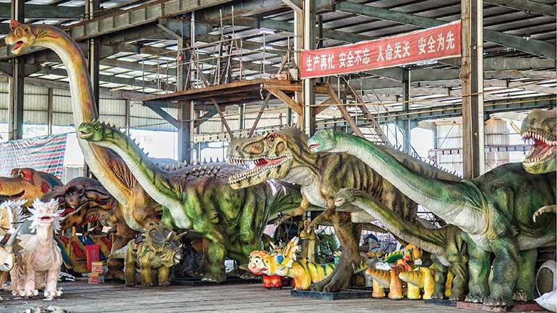 摆摊仿真恐龙电瓶车赚钱_2021广场社区摆摊神器儿童恐龙车